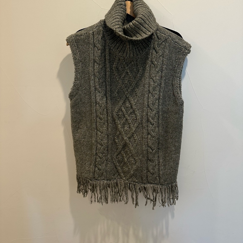 Olivia Sky Gray Cowl Neck Sweater